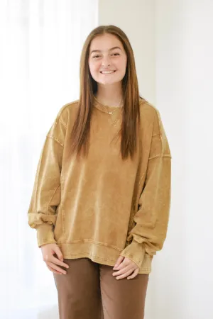 Close to Me Pullover in Camel