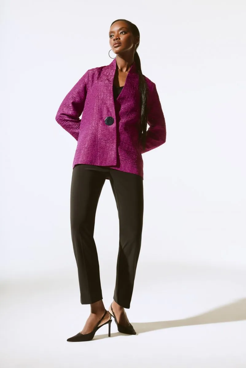 Joseph Ribkoff Textured Long Sleeve Relaxed Jacket 243788