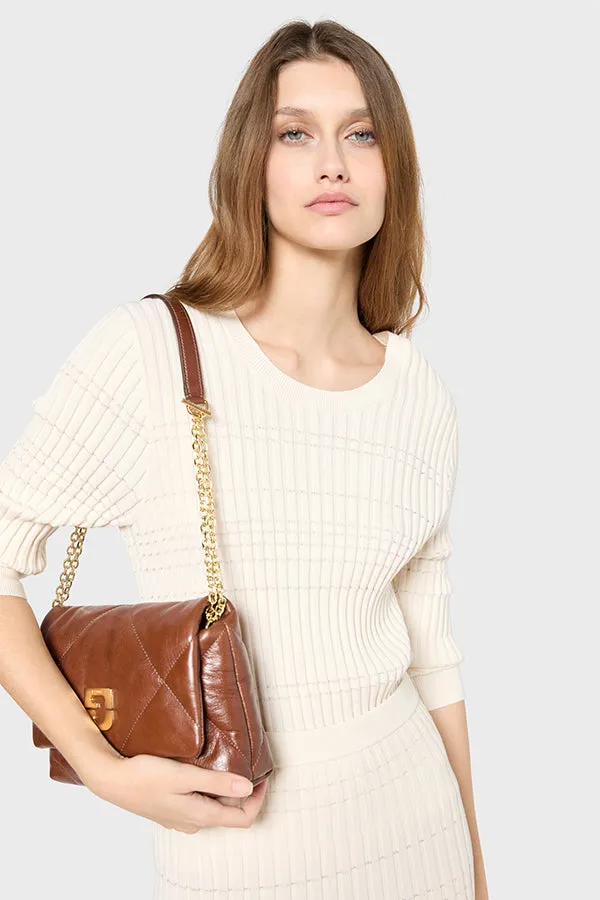 JURI ECRU MODAL BLEND KNIT SWEATER